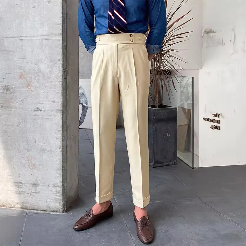men’s Italian tailored trousers, Italian fit dress pants, smart casual men’s trousers, premium tailored pants, men’s formal trousers