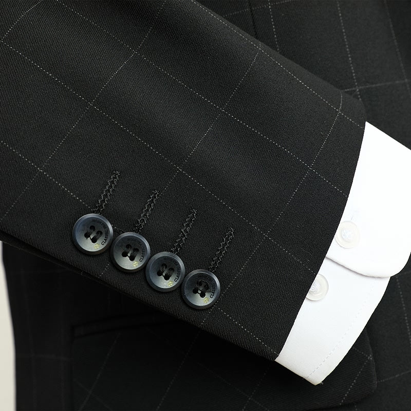 elegant suit, Maximus suit, striped men’s suit, classic men’s suit, men’s suit, three piece slim fit suit, modern three piece suit, complete three piece suit, three piece suit, suit