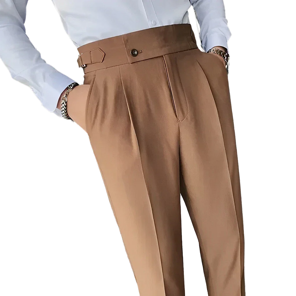 men’s tailored trousers, slim fit dress trousers, formal men’s pants, men’s work trousers, modern men’s trousers