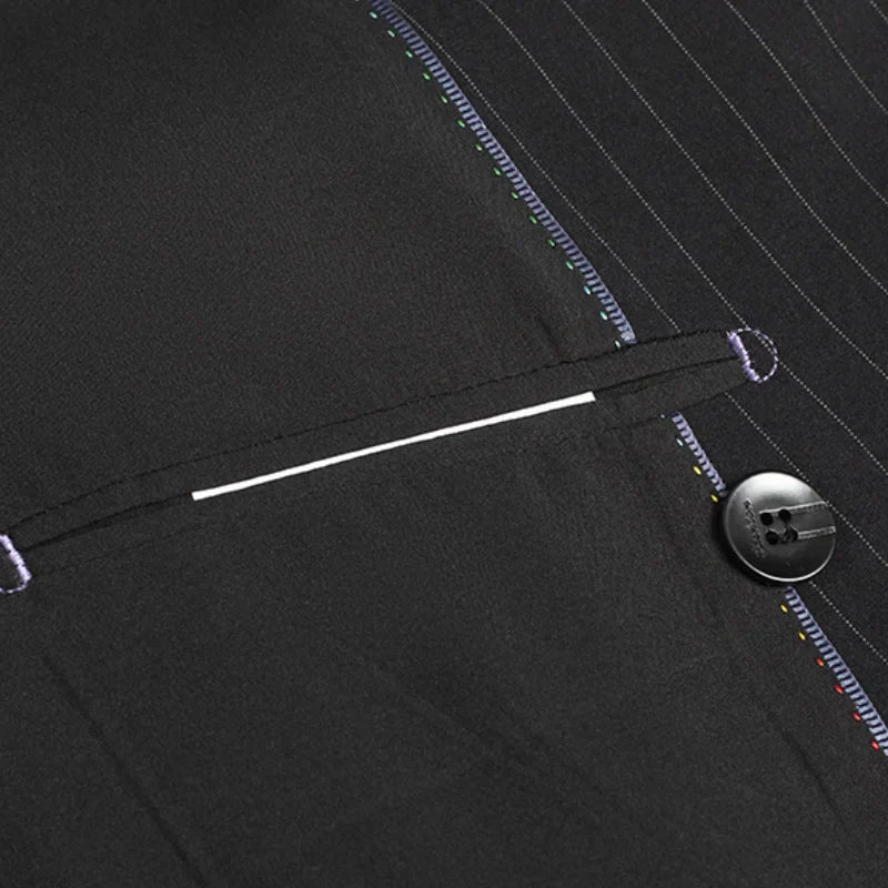 suit, Plus Size Suit, Pinstripe Suit, Men’s Pinstripe Suit, Men's Plus Size Suit, Men's Plus Size Double-Breasted Pinstripe Suit, Men's Double-Breasted Pinstripe Suit, double-breasted suit, Double-Breasted Pinstripe Suit