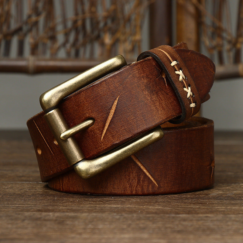 vintage leather belt for men, genuine leather men belt, classic men leather belt, formal and casual men belt, maximus men accessories