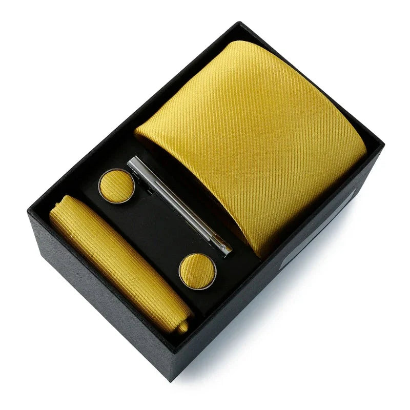 Tie Set, Tie, solid tie set, Solid Tie, men’s solid tie set, men solid tie, maximus men accessories, formal men accessories, classic men tie set