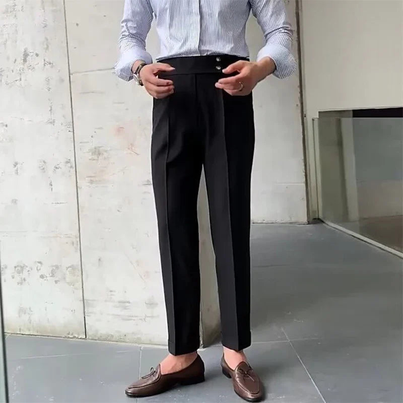 men’s Italian tailored trousers, Italian fit dress pants, smart casual men’s trousers, premium tailored pants, men’s formal trousers
