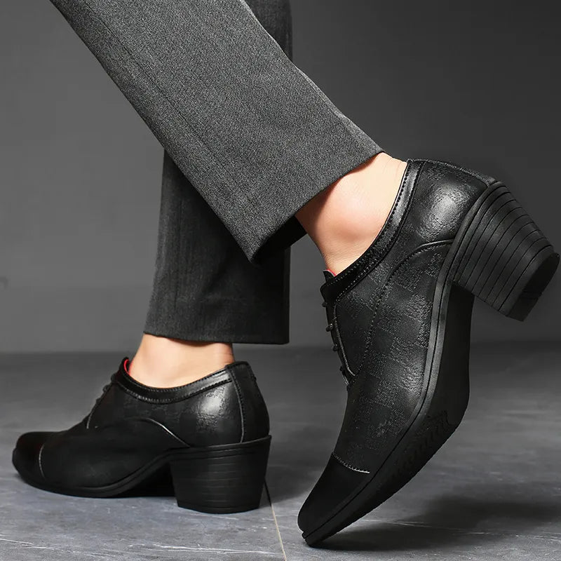 men’s formal shoes, elegant dress shoes, business shoes for men, sophisticated footwear, synthetic leather formal shoes, Maximus shoes