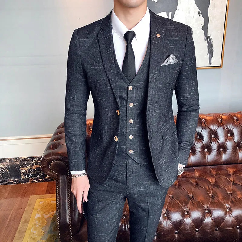 suit, striped suit, striped men’s suit, men’s suit, elegant suit, elegant men’s suit