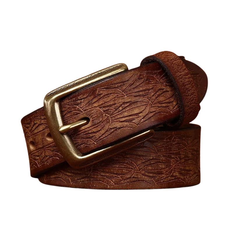 men’s carved leather belt, vintage leather belt for men, handcrafted leather belt, genuine leather men belt, artisan leather belt, maximus men accessories
