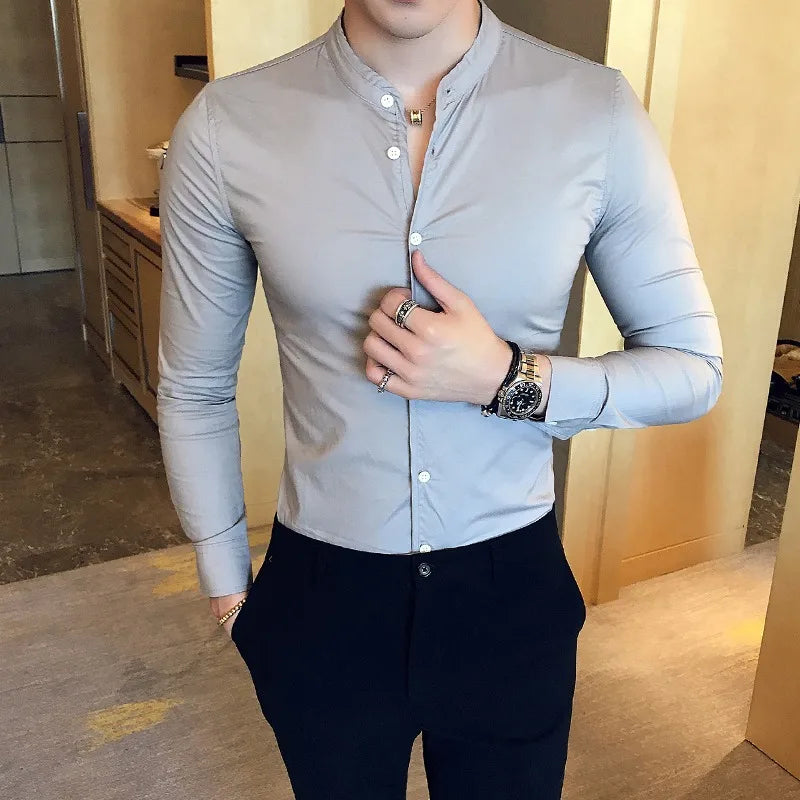 men slim fit dress shirt, men formal shirt, slim fit mens shirt, smart casual mens shirt, men elegant shirt